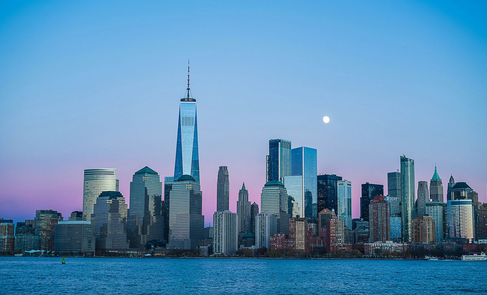 Skyline de New York au crépuscule