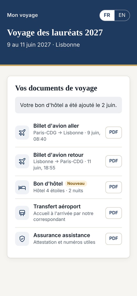 Documents de voyage sur téléphone : billets d’avion, bon d’hôtel, transfert et assurance